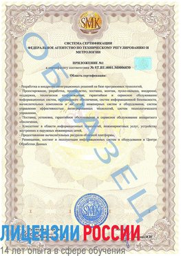 Образец сертификата соответствия (приложение) Лучегорск Сертификат ISO 27001